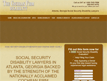 Tablet Screenshot of disabilitylawyerinatlanta.com